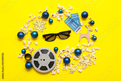 Composition with 3D glasses...