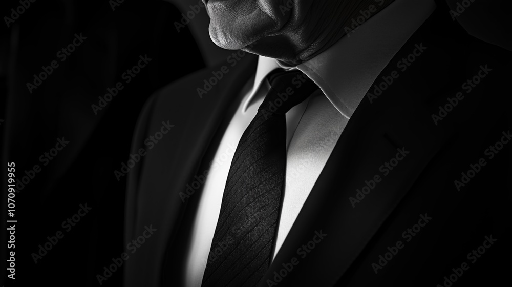 Elegant Suit in Monochrome Style Elegant Suit in Monochrome Style