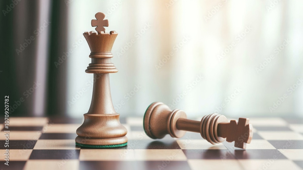 Explore the strategic depths of chess as the king topples in a classic match Explore the strategic depths of chess as the king topples in a classic match
