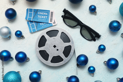 Composition with 3D glasses...