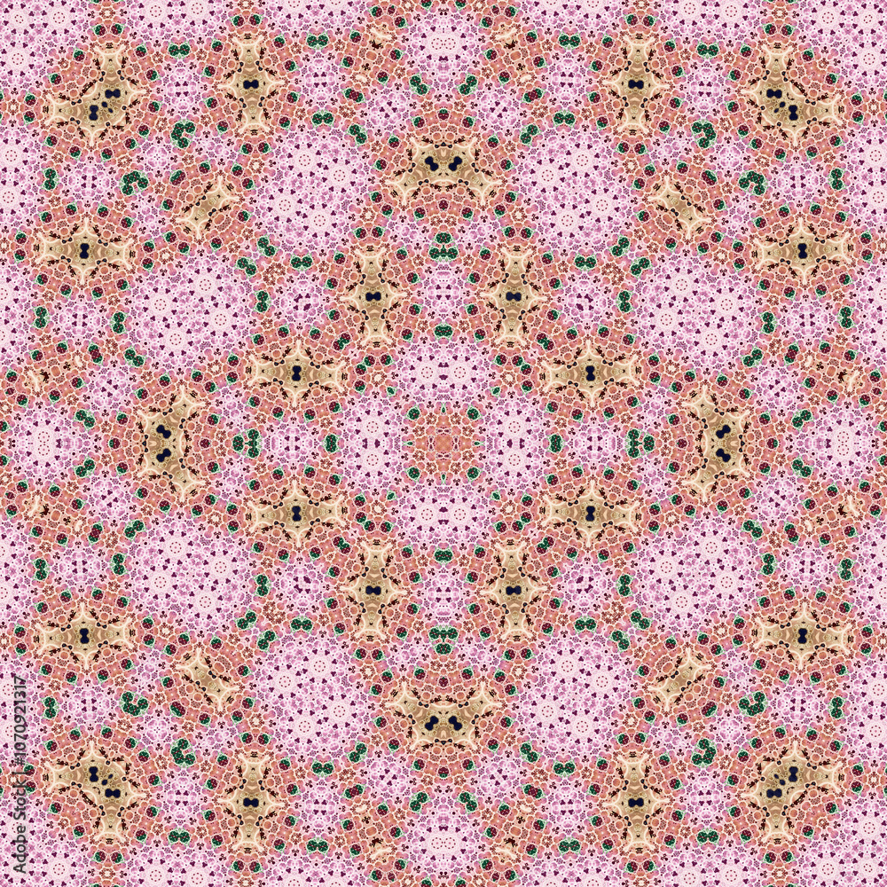 Seamless square pattern. Symmetric pattern texture Seamless square pattern. Symmetric pattern texture