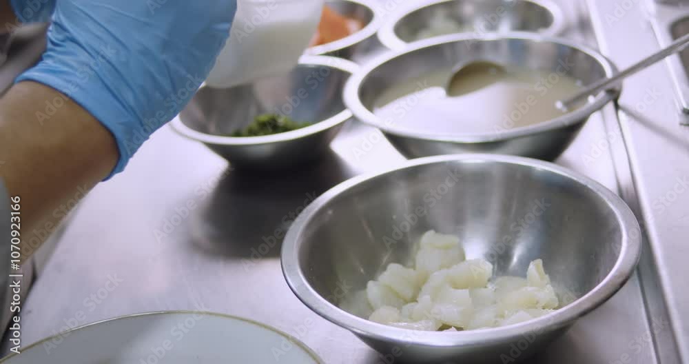 Preparing Authentic Peruvian Ceviche – Culinary Stock Video Preparing Authentic Peruvian Ceviche – Culinary Stock Video