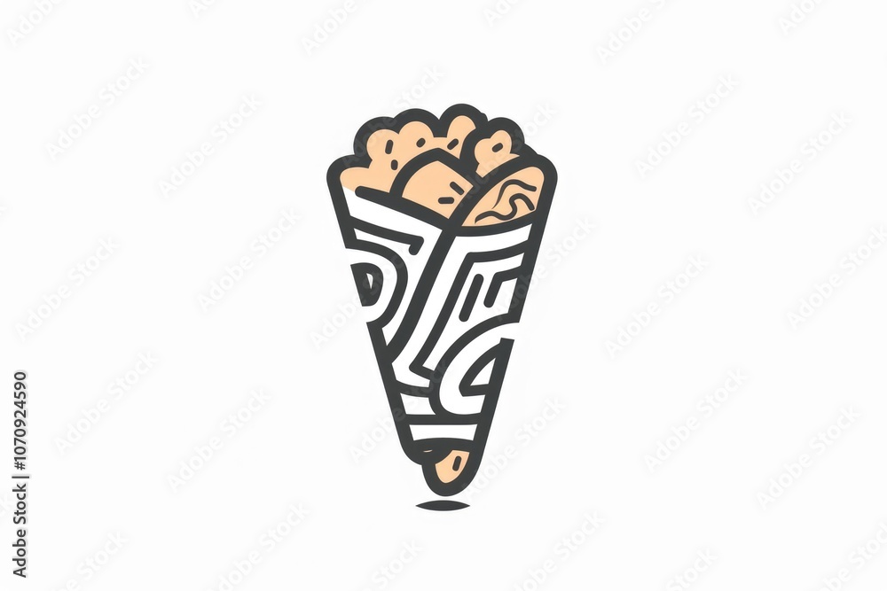 A plate with a single piece of food on a white background, great for illustrating articles or blog posts about nutrition and health A plate with a single piece of food on a white background, great for illustrating articles or blog posts about nutrition and health