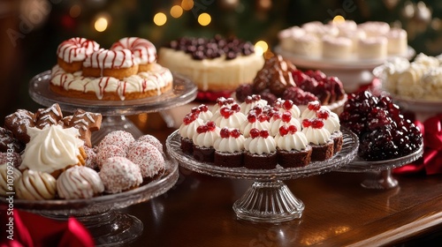 Wallpaper Mural Festive Desserts on Display for Holiday Celebration Torontodigital.ca