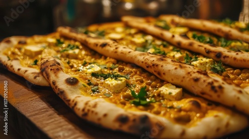 Wallpaper Mural Indian Cuisine Sampler with Naan Bread Torontodigital.ca