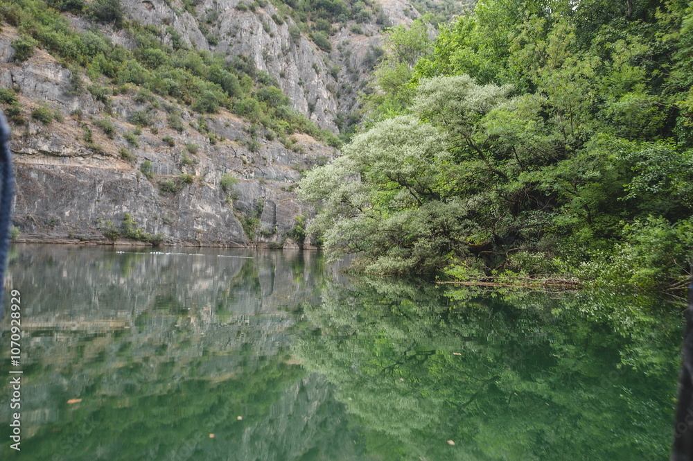 mountain river in the mountains of Matka in Macedonia mountain river in the mountains of Matka in Macedonia