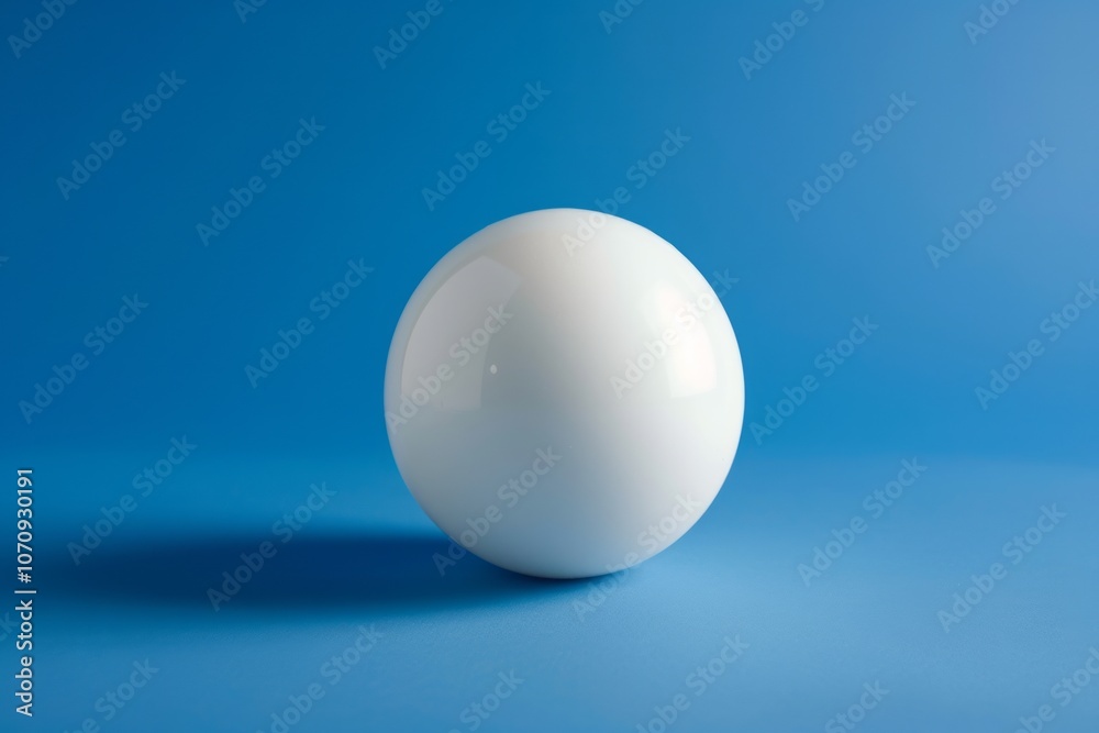 Distinct white ball amidst blue, illustrating standout job candidate, sharp contrast background Distinct white ball amidst blue, illustrating standout job candidate, sharp contrast background
