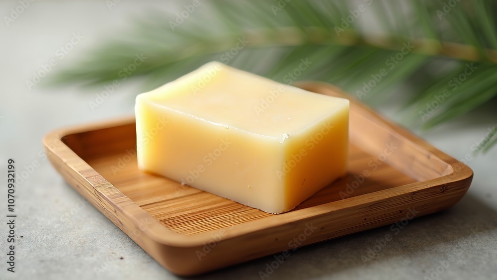 Natural Soap on Bamboo Tray: Embracing Cleanliness and Simplicity
