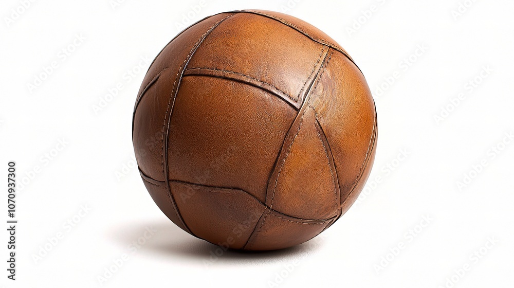 Classic Leather Sports Ball for Play and Training Classic Leather Sports Ball for Play and Training