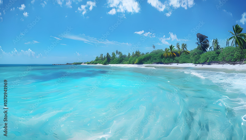 Fototapeta premium Serene Beaches of Nosy Be with Turquoise Waters