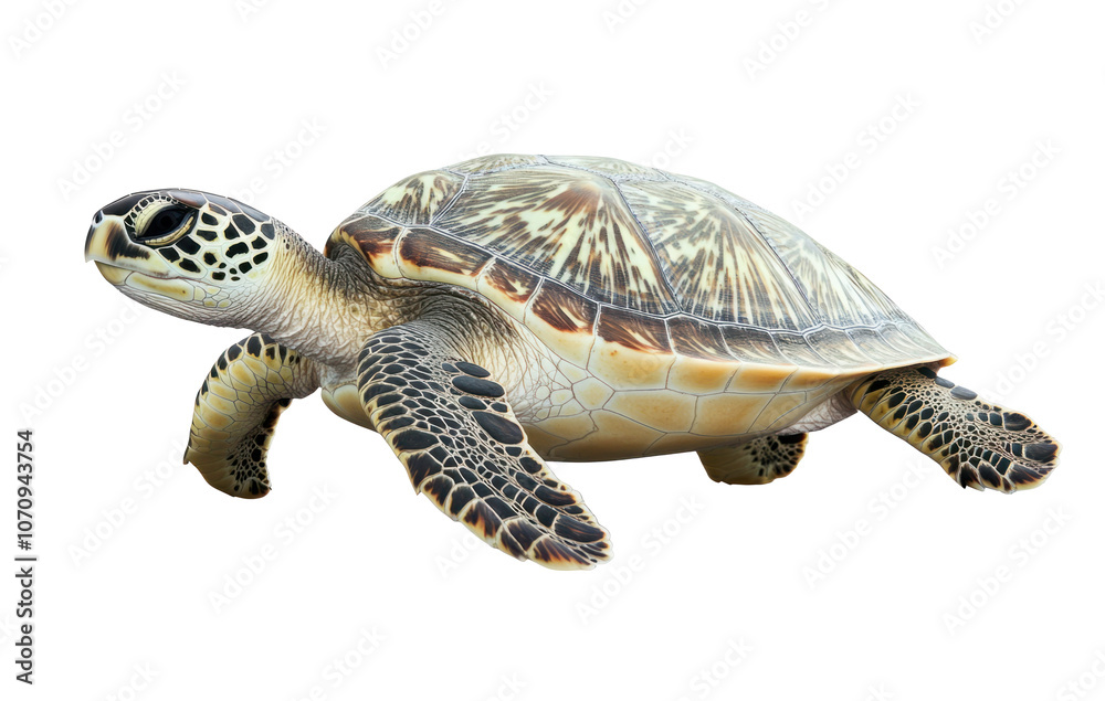 Obraz premium Sea Turtle Illustration on Transparent Background