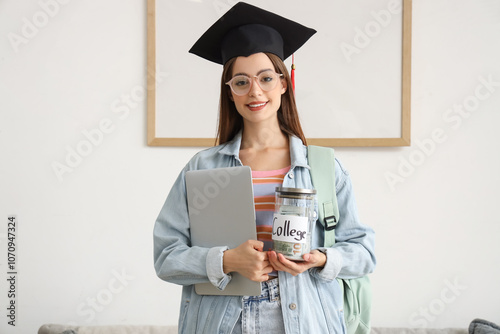 Female student in graduatio...