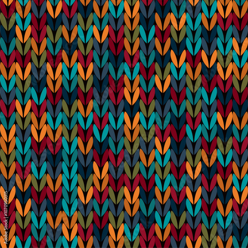 Knitted background pattern wallpaper knitting decorative print handmade textile knitting handiwork