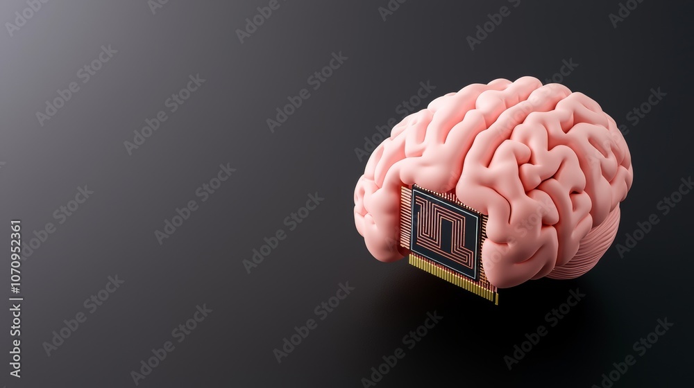 AI chips embedded in a human brain represent the future of brain ...