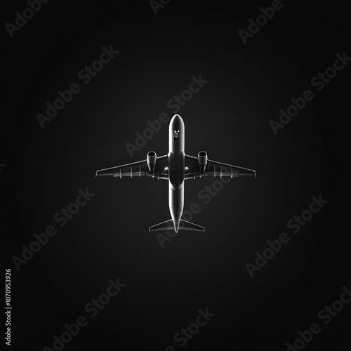Airplane Flying Isolated