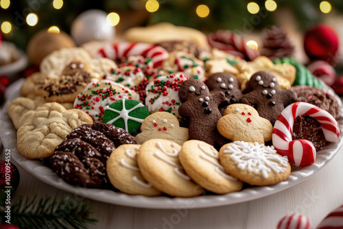 Array Of Christmas Cookies,...