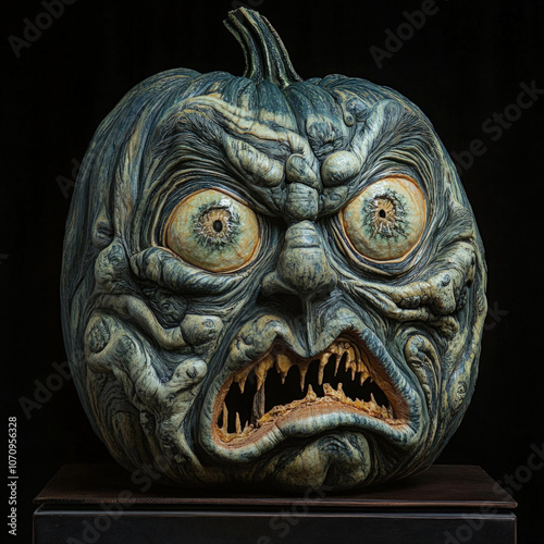 Carved Pumpkin Isolated
