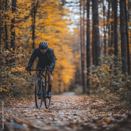 Cyclist Isolated