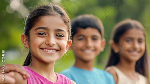 Children smiling alongside family members, showcasing love, connection, and the warmth of family bonds in a joyful moment together