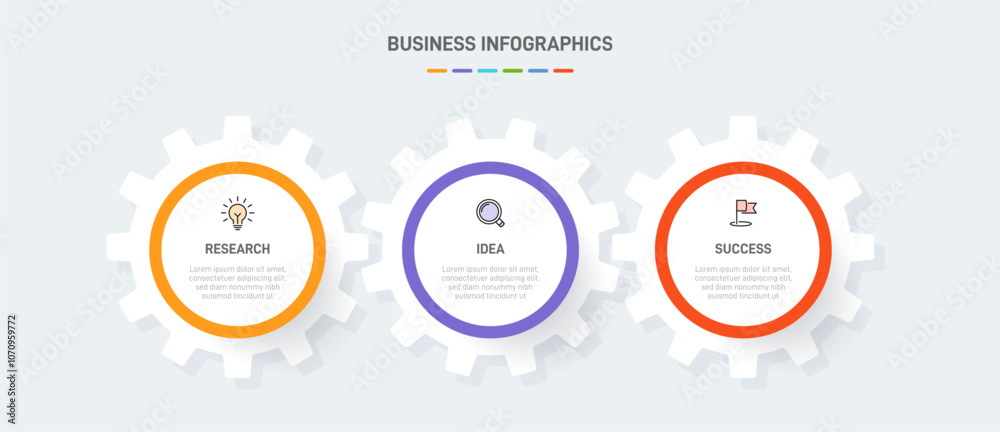 3 clean infographic design shaped elements template, symbolizing the three stages of business strategy and progression. Progress bar or timeline. Vector for presentation, web site or app. 3 clean infographic design shaped elements template, symbolizing the three stages of business strategy and progression. Progress bar or timeline. Vector for presentation, web site or app.