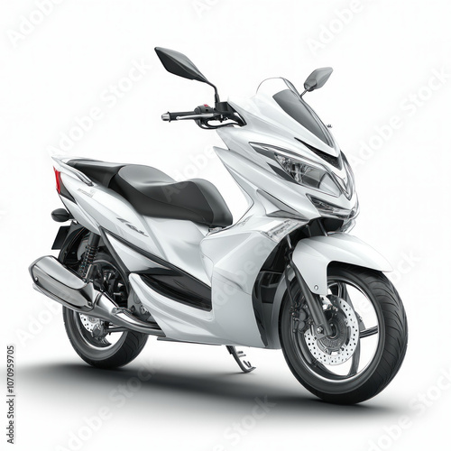 Motor Scooter Isolated