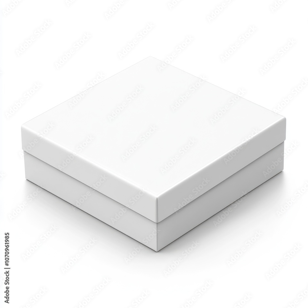 Clean White Mystery Box. Square Container for Jewelry, Watches, and Gifts Clean White Mystery Box. Square Container for Jewelry, Watches, and Gifts