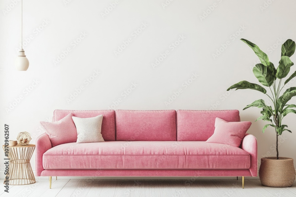 Modern Scandinavian Living Room Interior with Elegant Decor and Cozy Atmosphere Modern Scandinavian Living Room Interior with Elegant Decor and Cozy Atmosphere