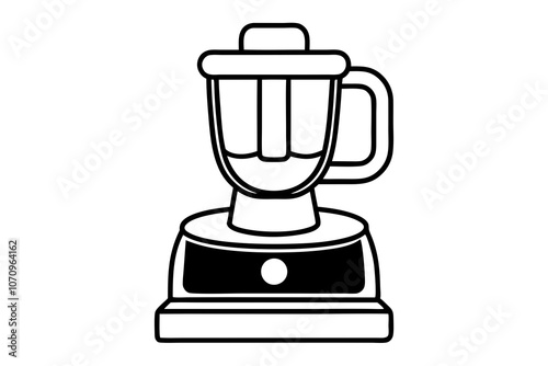Food Processor Vector Art: Perfect for Kitchen and Cooking Designs