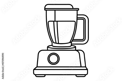 Food Processor Vector Art: Perfect for Kitchen and Cooking Designs