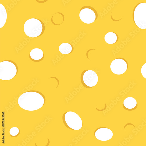 Vector cheese 2d illustration sample pattern