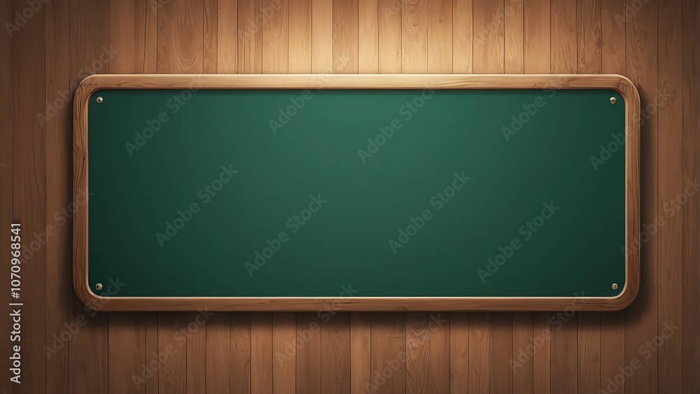 green chalkboard on wooden background green chalkboard on wooden background