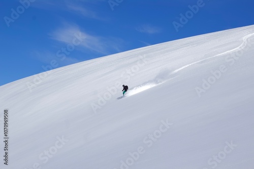 Skiing In powder