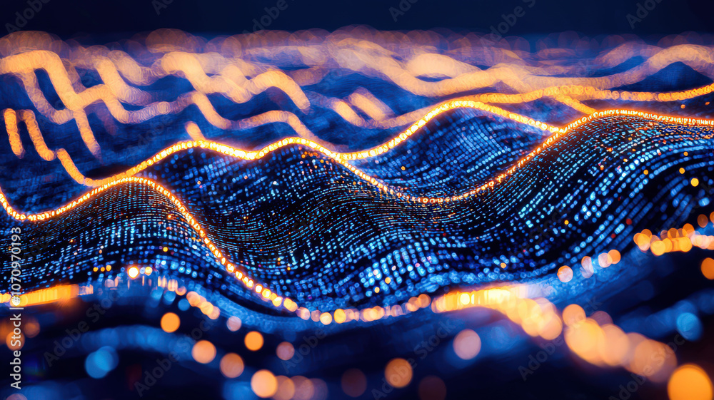 Digital cyberspace with glowing lines, 3D rendering, creating a dynamic and futuristic technological environment. Digital cyberspace with glowing lines, 3D rendering, creating a dynamic and futuristic technological environment.