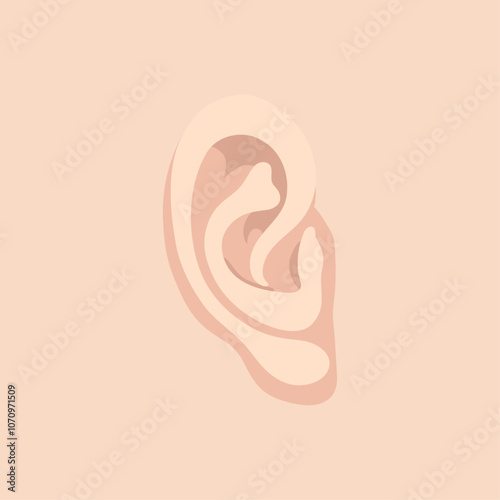 Human ear illustration medical health 