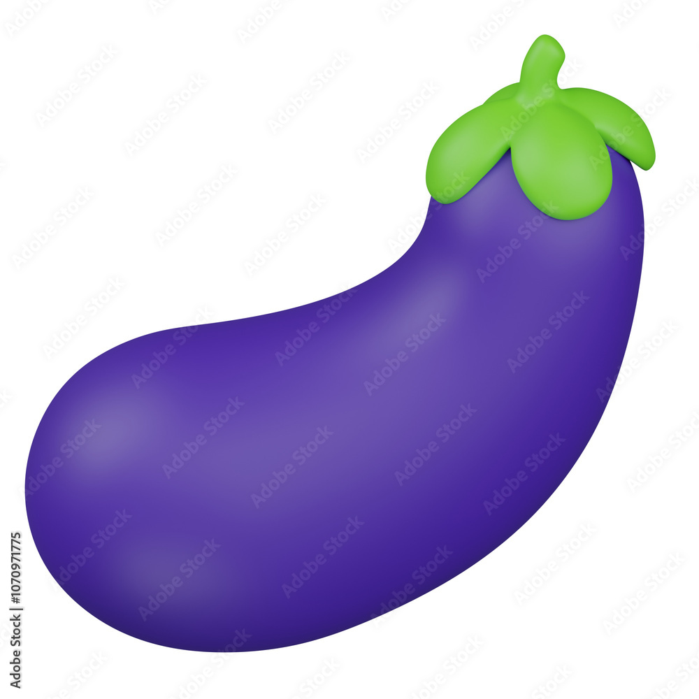 3d render Aubergine illustration 3d render Aubergine illustration