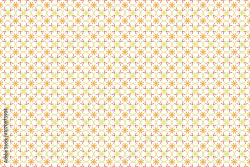 A vibrant floral pattern adorned with delicate blossoms and cheerful pastel colors