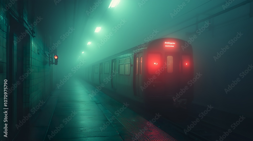 Fototapeta premium Train in tunnel