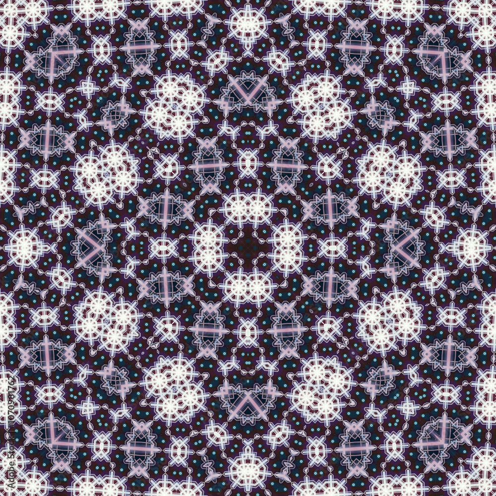 Seamless square pattern. Symmetric pattern texture Seamless square pattern. Symmetric pattern texture