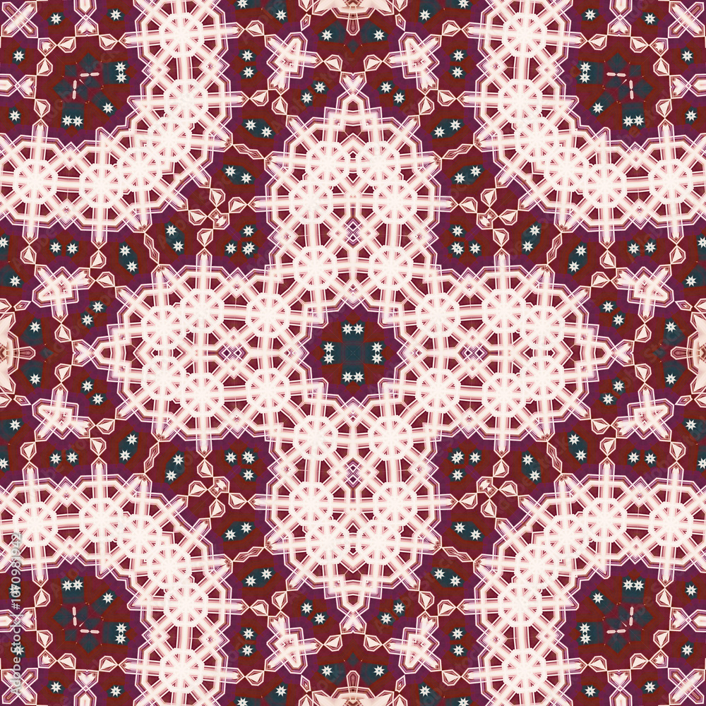 Seamless square pattern. Symmetric pattern texture Seamless square pattern. Symmetric pattern texture