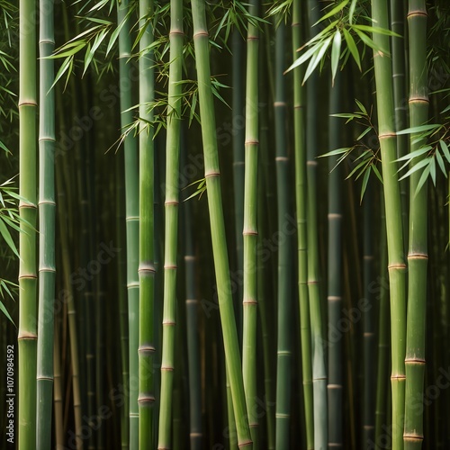 bamboo forest in the misty woods