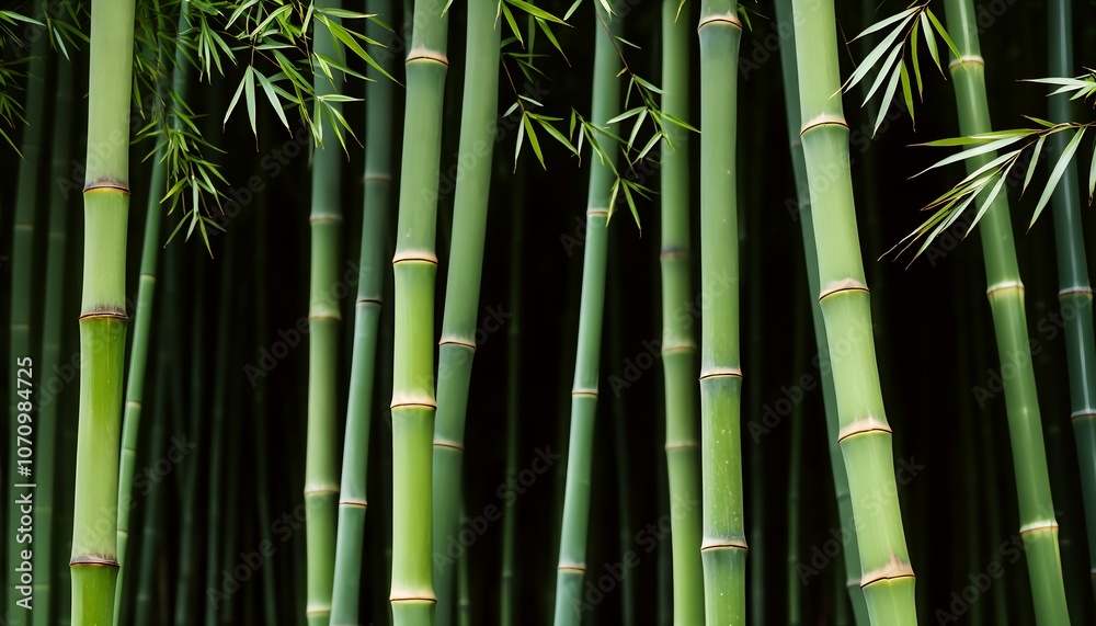 Obraz premium bamboo forest in dense foliage