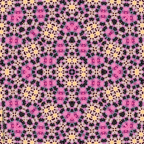 Seamless square pattern. Symmetric pattern texture