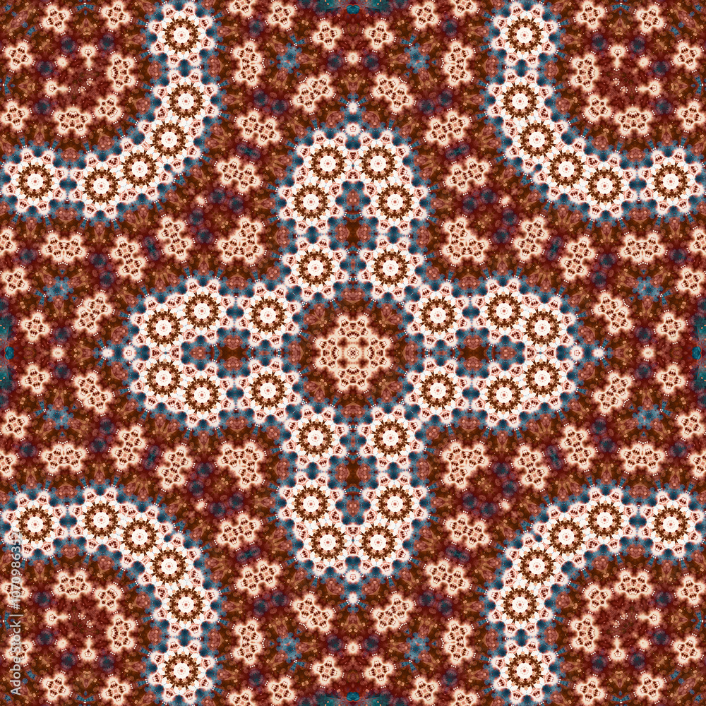 Seamless square pattern. Symmetric pattern texture