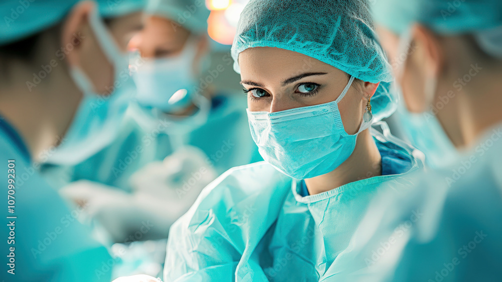 Medical professionals providing compassionate care in a hospital setting, dedicated to patient well-being Medical professionals providing compassionate care in a hospital setting, dedicated to patient well-being