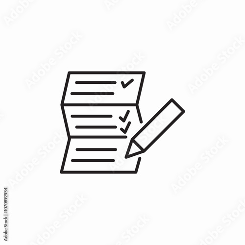 check list complete icon sign vector