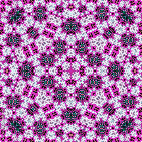 Seamless square pattern. Symmetric pattern texture