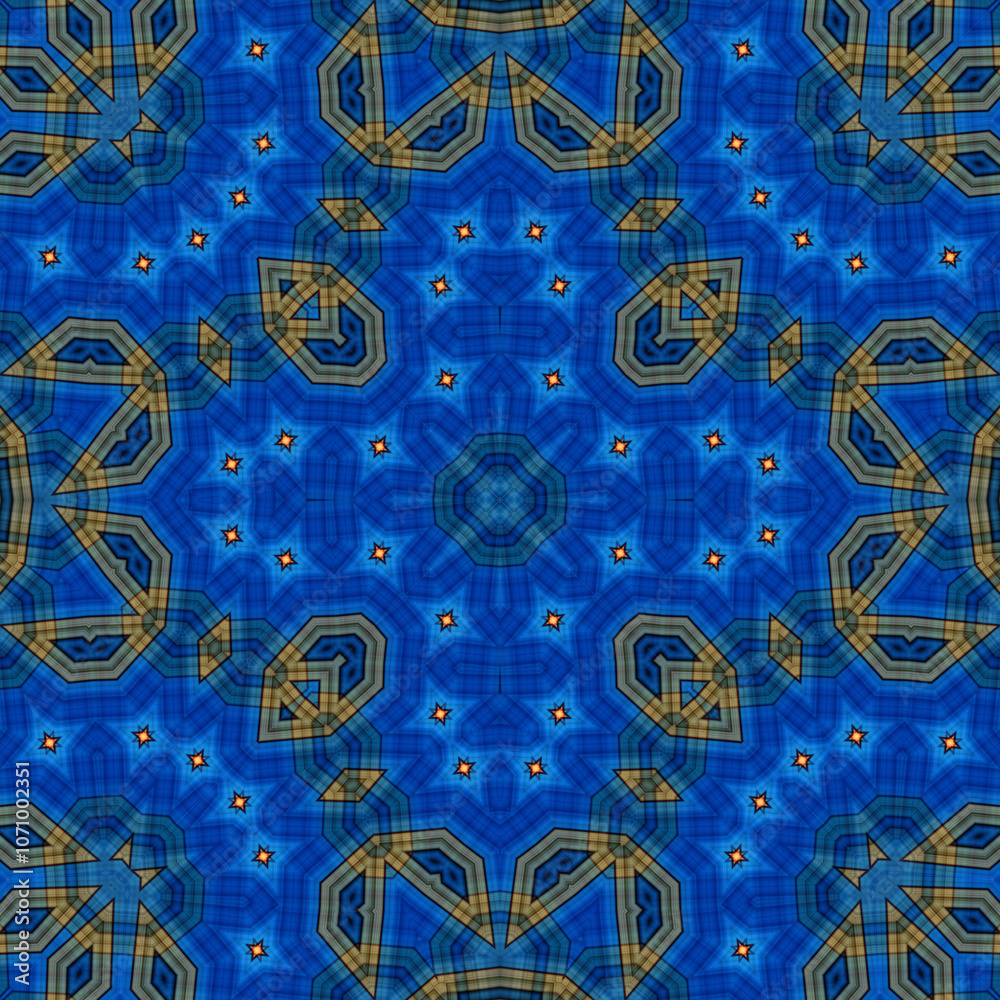 Seamless square pattern. Symmetric pattern texture Seamless square pattern. Symmetric pattern texture