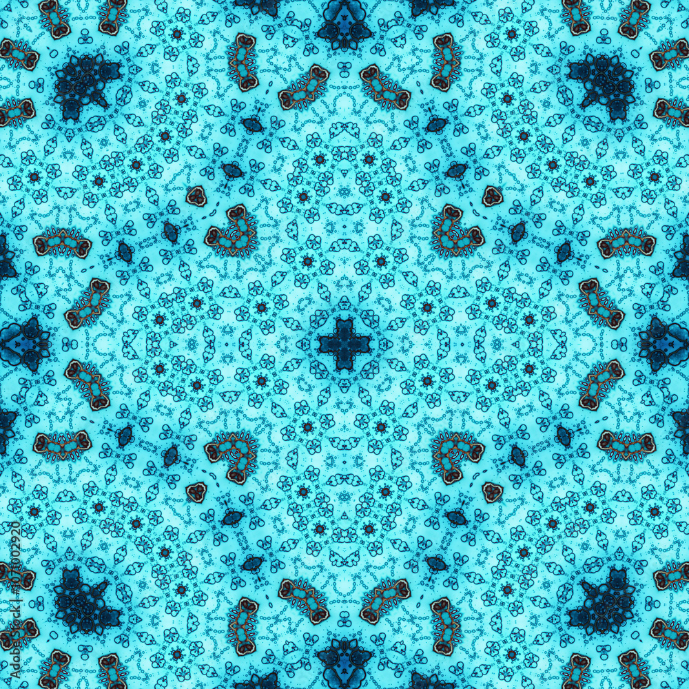 Seamless square pattern. Symmetric pattern texture Seamless square pattern. Symmetric pattern texture