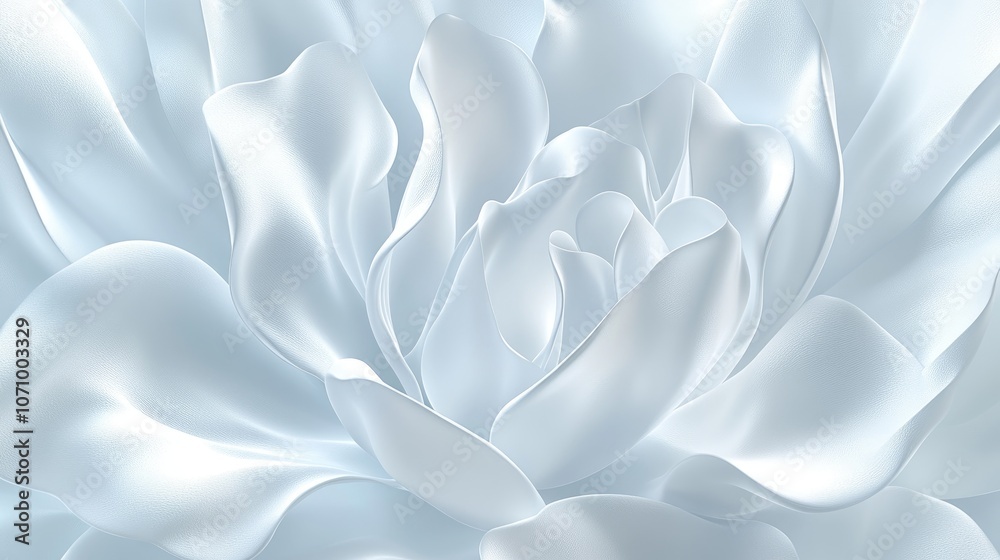 Elegant White Rose Petals - Delicate Floral Beauty in Soft Light Elegant White Rose Petals - Delicate Floral Beauty in Soft Light
