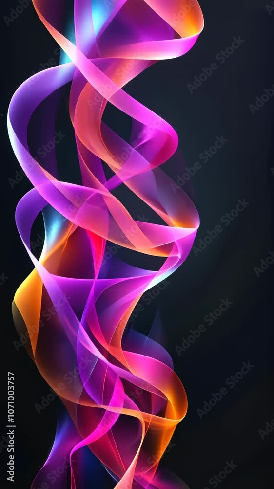 Abstract colorful light swirls on dark background, vibrant and dynamic design concept Abstract colorful light swirls on dark background, vibrant and dynamic design concept